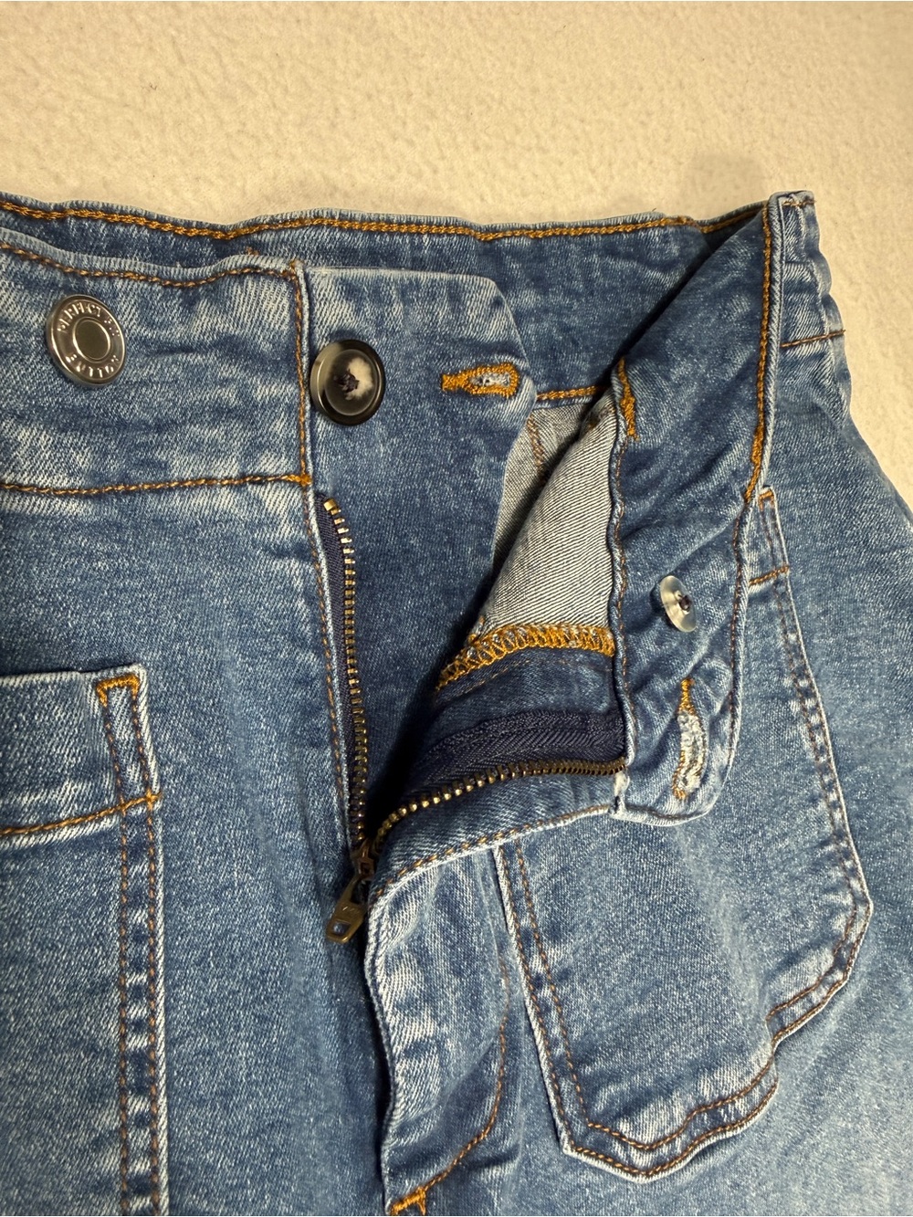 Bagatelle Collection NY Medium Wash Wide Leg Hi Rise Jean Size 31 #2477 - Picture 5 of 12